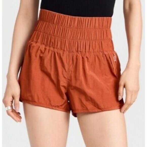 Free People Movement The Way Home Shorts Red Earth NWOT - Picture 1 of 7